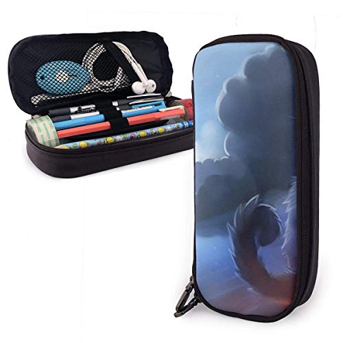 Preisvergleich Produktbild Federmäppchen, größeres Fassungsvermögen, Doppelreißverschluss, handliches Design, Stiftetasche, Organizer für Schule und Bürobedarf Klaviertasten mit Musiknoten