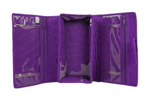 Image of Craft Folding Kit - Portable Soft Storage - Crafts, Sewing, & Quilting Organizer Purple