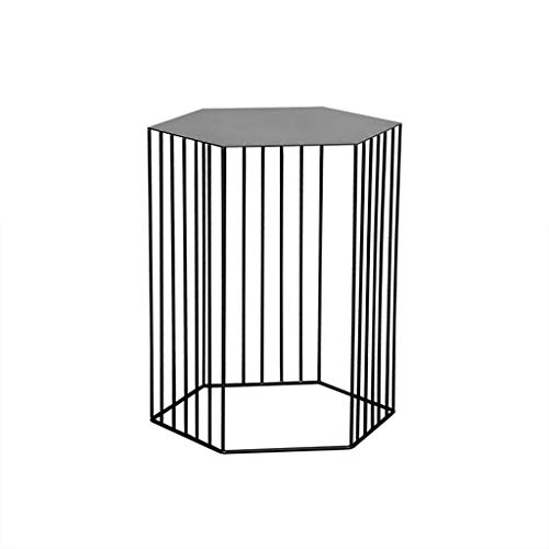 Stylish Simplicity Hexagonal Plant Stand/Flower Stand/Shelf, Creative Iron Art Fence Section Living Room Bedroom Study Balcony Outdoor Flower Pot Shelf, Lsxysp, Black, 3865Cm #TOP17