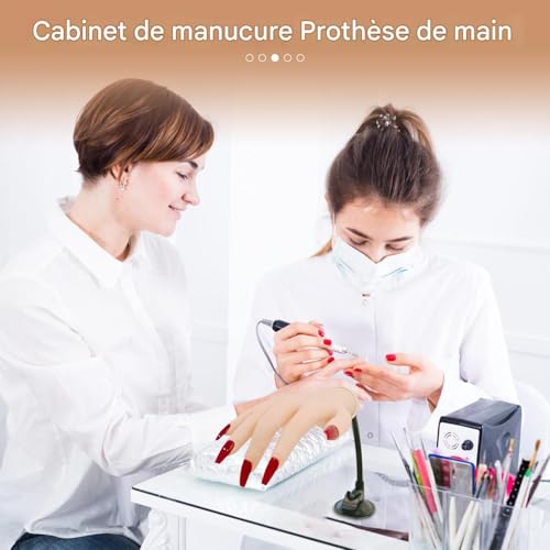 Main d'entraînement pour ongles pour débutants apprenant le nail art