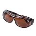 yodo Fit Over Glasses Sunglasses with Polarized Lenses for Men and Women, Leopard