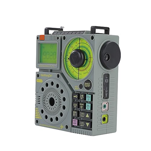 Docooler Radio de Banda de Aire de Alto Rendimiento, iluminación Todoterreno portátil para Exteriores, Radio de Emergencia, Soporte BT, reproducción de Tarjeta TF