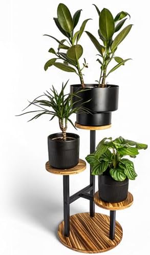 3-Tier Plant Stand – Indoor & Outdoor Wooden Corner Shelf for Pla...