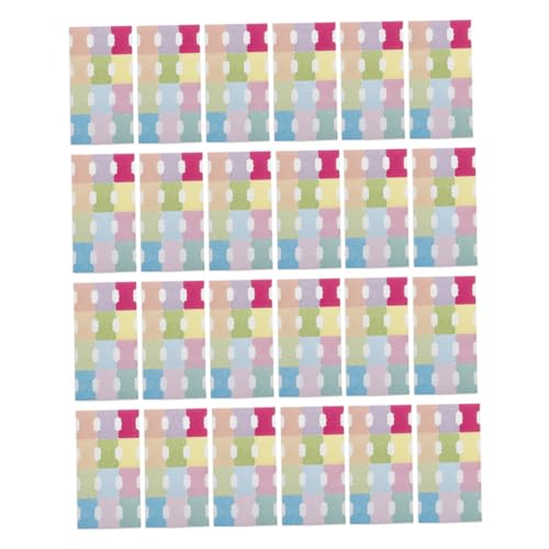 AGFELO 24シーツ枚書き込み可能なな類ラベル 折りたたみ式 インデックス付箋 スティッキータブ 家用オフィス用便利グッズ