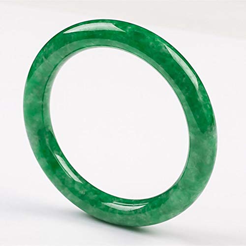 Bracelet en jade birman naturel vert pour femme inspiré du fengshui