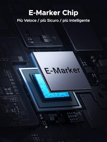 UGREEN Cavo USB C PD 3.1 240W, Cable Type C Ricarica Rapida con Display a LED, Compatibile con Macbook, iPad Air, Dell, Thinkpad, iPhone 17 Pro Max Air/16/15 Plus Pro Max, Galaxy S25 Ultra, ecc. 2M - Immagine 4