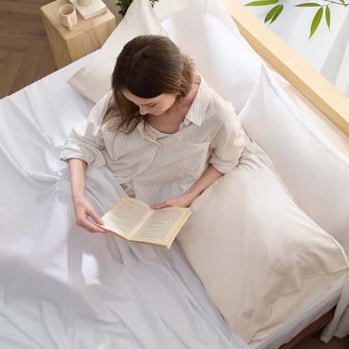 Image of Bedsure PureWoven Body Long Pillowcase, 100% Rayon Derived from Bamboo