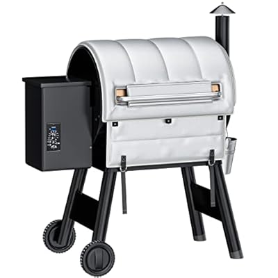 Uniflasy Grill Insulation Blanket for Traeger Pro 575, Traeger Pro 22, Pro 20 Series Traeger BAC344, BAC626 and Lil' Tex Elite Pellet Smoker Insulated Blanket Warmer for Winter Cooking Accessories