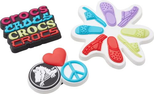 Image of Crocs Unisex's Jibbitz Shoe Superfan Multi Pack, Cute Charms Fan, 3 Pack