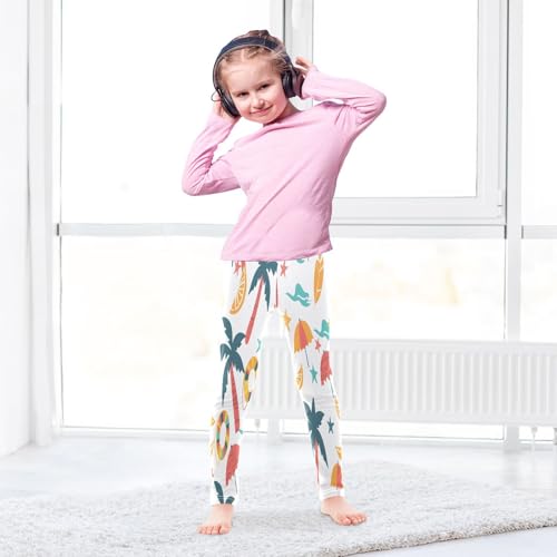 Toddler Girls Leggings Printed Yoga Pants Leggings Beach Theme for Kids4