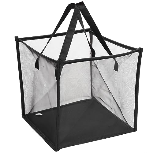 Cabilock Laundry Storage Basket Mesh Laundry Hamper Bag Comfortable Handles for Easy Carrying Storing at Home