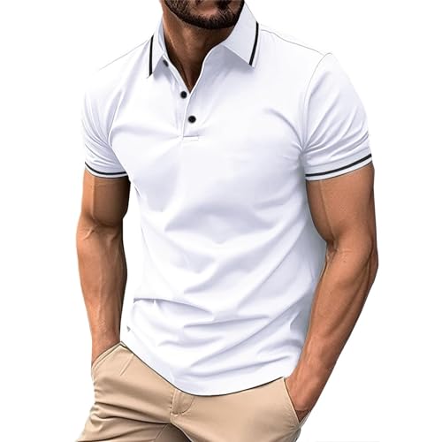 Polo de golf homme en coton respirant idéal pour vos excursions en famille