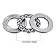sourcing map 3 Stück 51103 Axialkugellager 17mm x 30mm x 9mm Chromstahl Einweg Rollrichtung