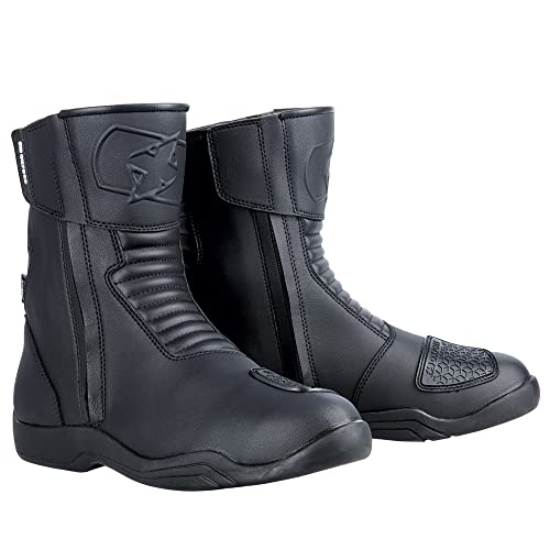 Oxford Men's Warrior 2.0 Motorcycle Riding Boots, Black, 9.5