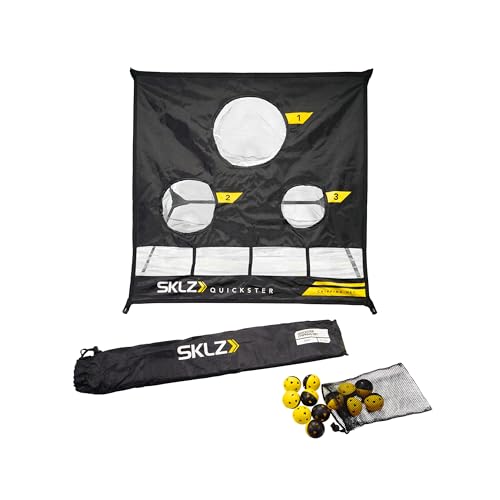 SKLZ Quickster Chipping Golf Net, Black + Balls 12 Pack