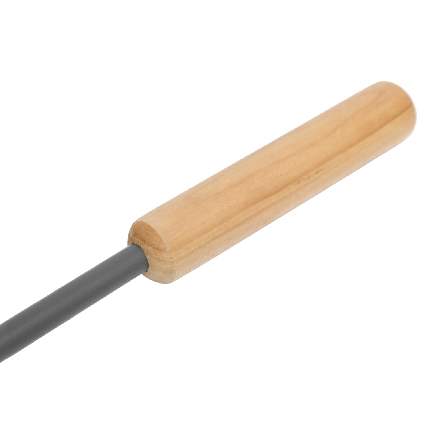 raik Kaminbesteck Otto 3-teilige Kamingarnitur aus Besen Schaufel Schürhaken im Ständer 64 cm Holzgriffe Stahl Grau für Kaminöfen, Feuerstelle, Küchenherd Kaminpflege