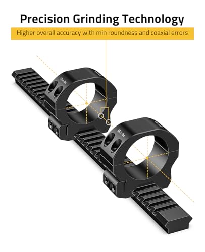 Image of CVLIFE Precision Scope Rings Mount - Compatible with Picatinny Rails and More - 2 Pieces