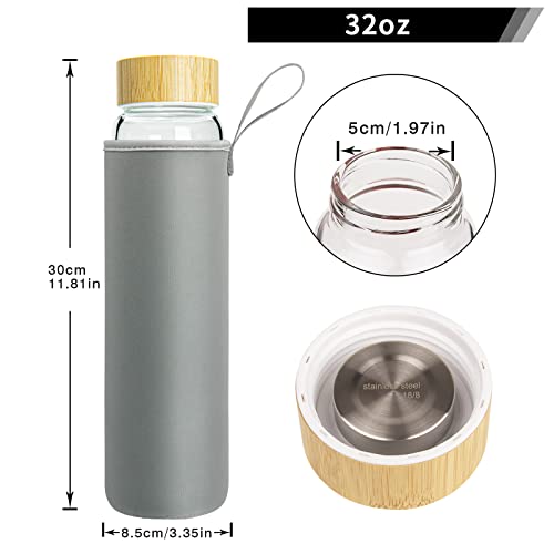 32-oz-Glass-Water-Bottle-with-Straw-Wide-Mouth-Borosilicate-Glass-Bottle-with-Bamboo-Lid-and-Neoprene-Sleeve