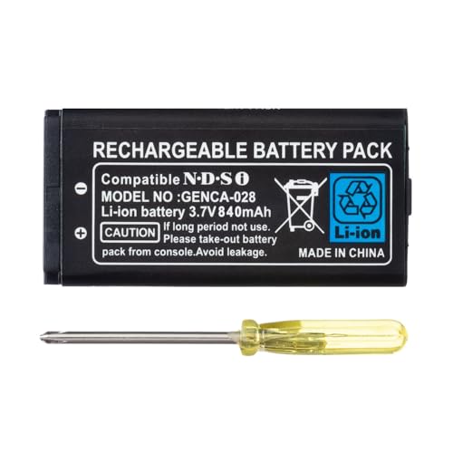 OSTENT 840 mAh Wiederaufladbarer Lithium Ionen Akku + Tool Pack Kit für Nintendo DSi NDSi