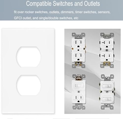 Placa frontal eléctrica sin tornillos para salida USB dúplex y módulos de tipo GFCI 6