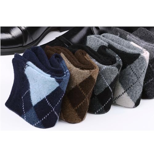 svlftecon Unisex Wool Winter Thermal Socks Cozy Warm Hiking Crew Boot Socks Wool for Winter Crew S6V3C11