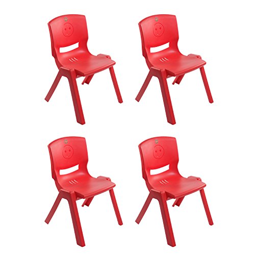 Image of Cello Rock Kida Set of 4 Chairs (Red)