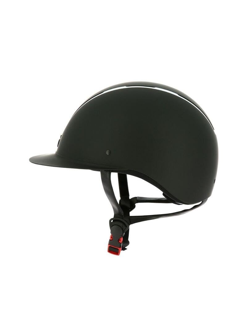 EQUITHEME Casque Glint Mat Noir/Argent Taille Bombe 52-54