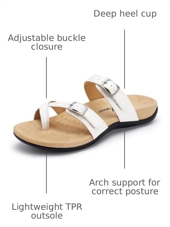 Image of Athlefit Women's Orthopedic Sandal with Arch Support