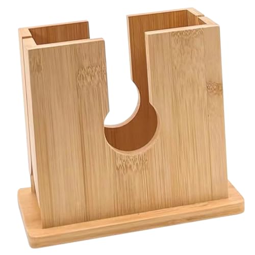 BRIGHTFUFU Wooden Bread Slicer Tool Manual Slicing Guide for Quick and Efficient Bagel and Bread Cutting Kitchen Essential for Baking and Sandwich Preparation