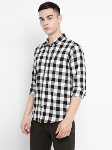 Image of Allen Cooper Checks Shirts for Men - 100% Cotton Comfort Fit Casual and Formal Shirt - Breathable, Soft, Classic Style (Multiple Colors)