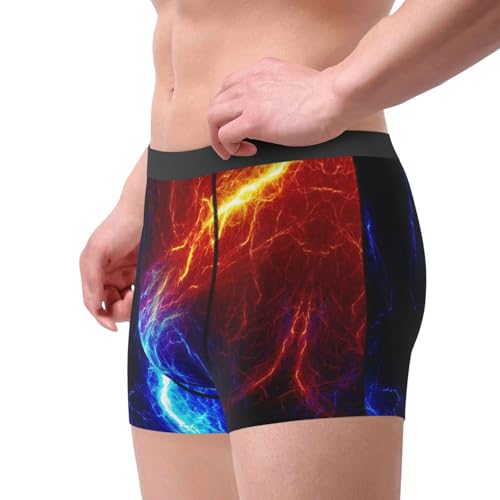 Lightning Boxer Briefs Mans Underwear Moisture Wicking Elastic Belt Boxers Breathable Ball Pouch Short Briefs2