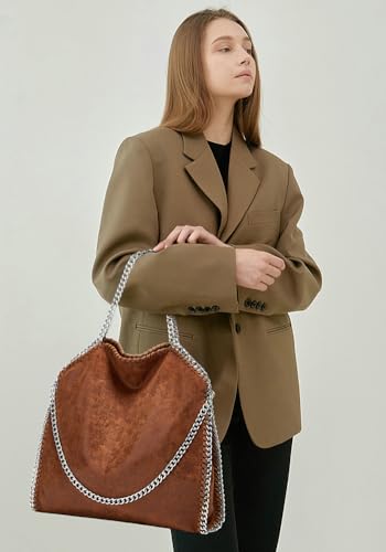 Womens Soft Leather Shoulder Bags Large Y2k Tote Purse Working Top Handle Handbags Foldable2