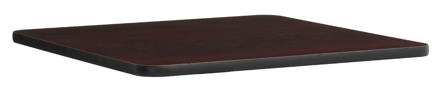 CenPro Commercial Table Set, 30"x30" Top w/ 22"x22" Base, Table Height, Black/Cherry Finish for Restaurants, Bars, Banquets