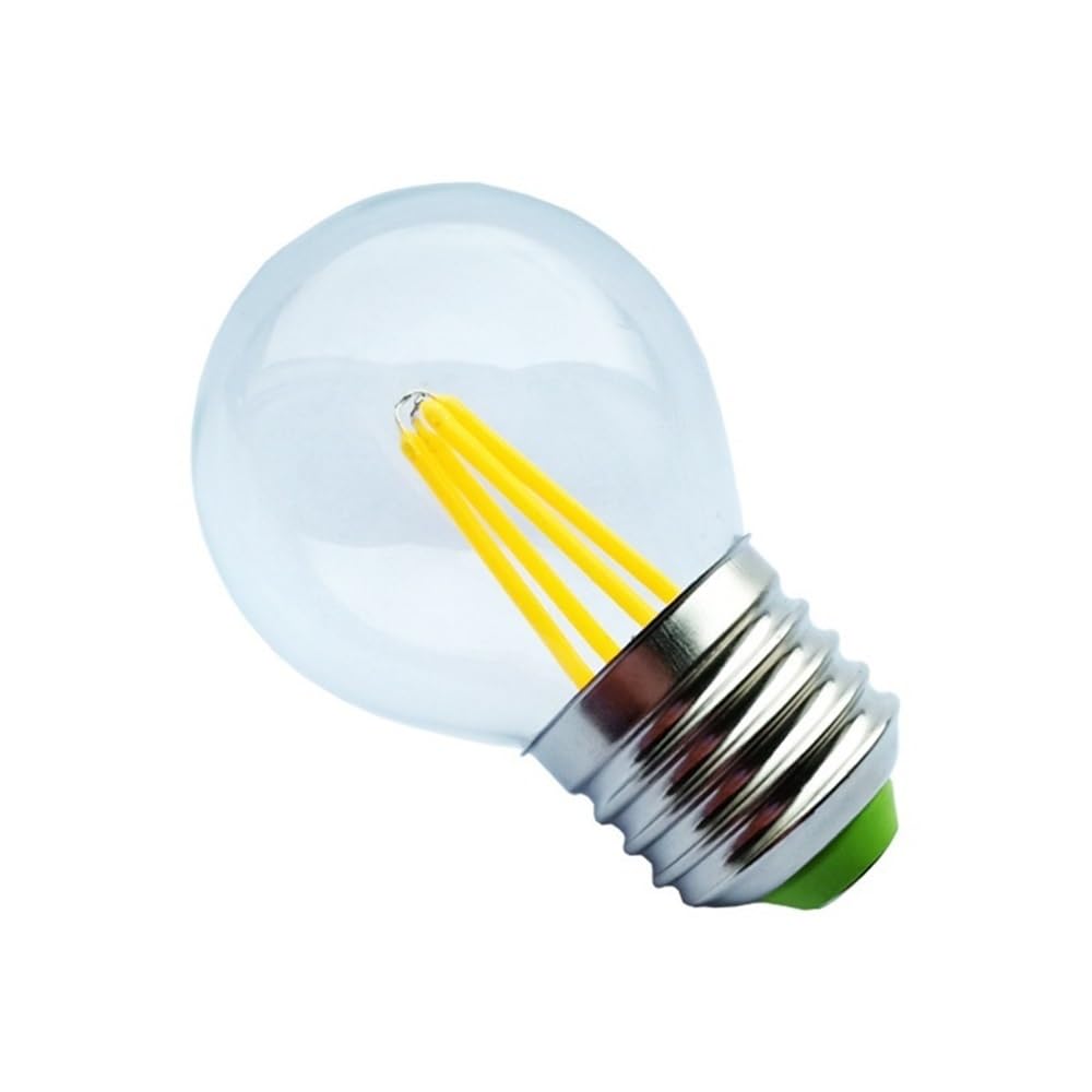 Lights Pack of 50 LED Ment Bulb 12 24V E27 G45 4W Clear Colourful Round Bulb Pendant Lamp