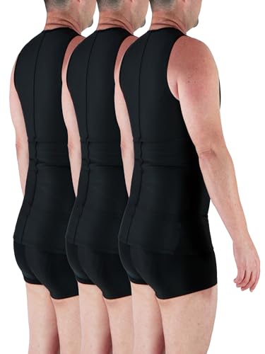 Underworks Mens Extreme Gynecomastia Chest Binder V-Tank Top 9962