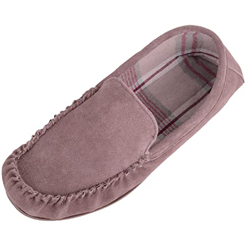 Chaussons mocassins d'hiver doublure daim semelle rigide homme 42 2/3