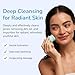 SILKLE Silicone Face Scrubber - Versatile Skincare Essential for Gentle Facial Cleansing, Exfoliation and Scrub - Exfoliating Face Wash and Cleanser Brush for Your Skin - 2 Pack - Pink & Blue