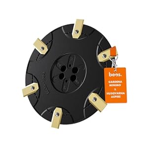 BEOS Premium Tuning - Disque Rotatif Compatible avec Gardena Sileno Minimo & Husqvarna Automower Aspire - Plateau de Coupe pour 6X Lames - Disque de Coupe renforcé de Fibres de Verre - Ø 180 mm