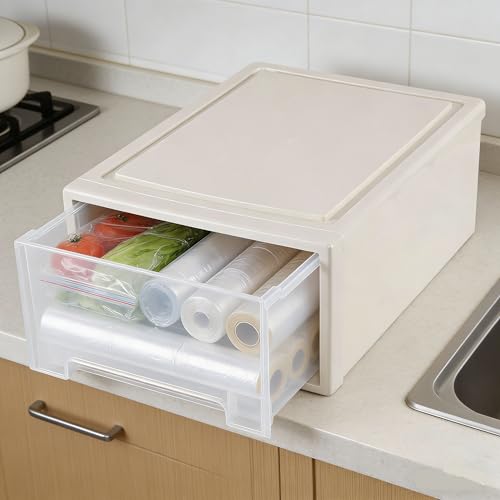 Boîte avant empilable pour ranger les documents tiroir 18L bureau
