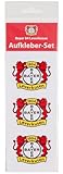 Bayern 04 Leverkusen Aufkleber - Logo - 3er Set klein| 