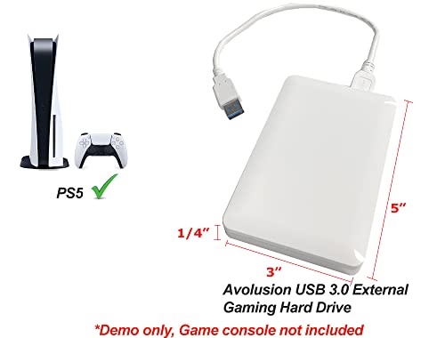 Disque dur externe portable résoudre manque espace PS5 PS4 blanc 2 To USB 3.0 - 7