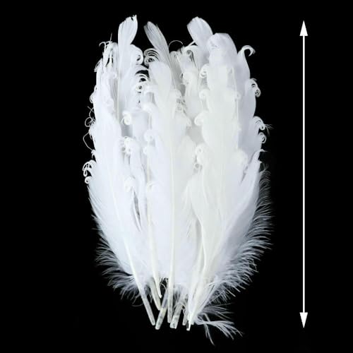 10-50 plumas blancas naturales artesanales joyería bricolaje tocado avestruz pavo real plumas de pavo real decoración del hogar para bodas [gris]