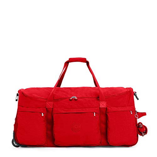 Preisvergleich Produktbild Kipling Unisex-Erwachsene Large Wheeled Duffle, Telescoping Handle, Zip Closure Discover, Reisetasche mit großen Rädern, ausziehbarem Griff und Reißverschluss, Cherry Tonal, Einheitsgröße