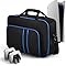 Carrying Case for PS5, Portable Carry Case Bag for Playstation 5, Protective Travel Storage Bag with Thick Padding Compatible for PS5 Digital Edition,Controller,Game Discs,Charger & Accessories, Black