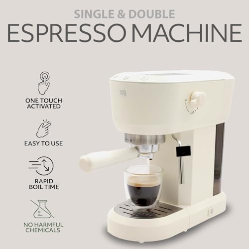 Image of WILLOW - Fully Automatic Espresso Machine, Compact Espresso Machines with Steam Milk Frother, 15 Bar Coffee Maker, 1350W, Cream White