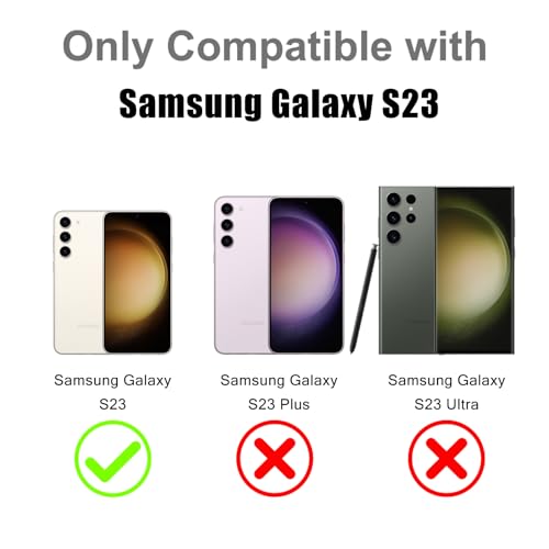 Image of Magnetic Case for Samsung Galaxy S23 [Compatible with Magsafe] [Cute Fashion Fluorescent Design] [1 Screen Protector] Slim Translucent Matte Case for Galaxy S23 6.1 inch, Desert