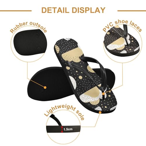 White Gold Cloud Men's & Women's Classical Beach Rubber Sandal Flip Flop Comfortable Slipper 214B25942