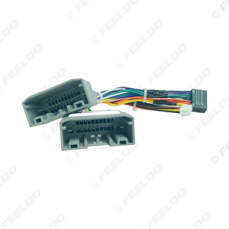 Car for Audio Wiring Harness with Canbus Box for Dodge Ram for Jeep Cherokee Wrangler 16pin DVD Stereo Installation Wire Adapter - (Color Name: CANBUS Box Harness)