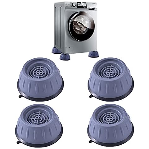 4 Stück Anti Vibration Waschmaschine, Anti-vibrations-Waschmaschinenunterstützung, Waschmaschine Dämpfer, Silent Waschmaschine Füße Schützen Geräte und Verlängern ihre Lebensdauer, Leicht zu Reinigen Cover