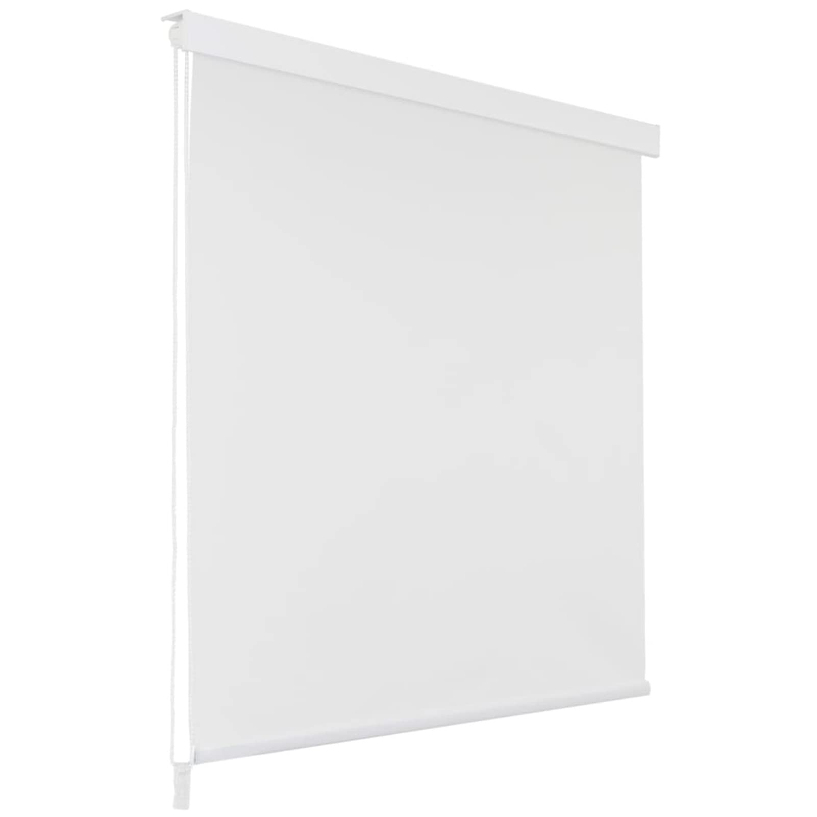 Store Roulant de Douche 80x240 cm Blanc,Rideau Salle De Bain,Rideaux Douche